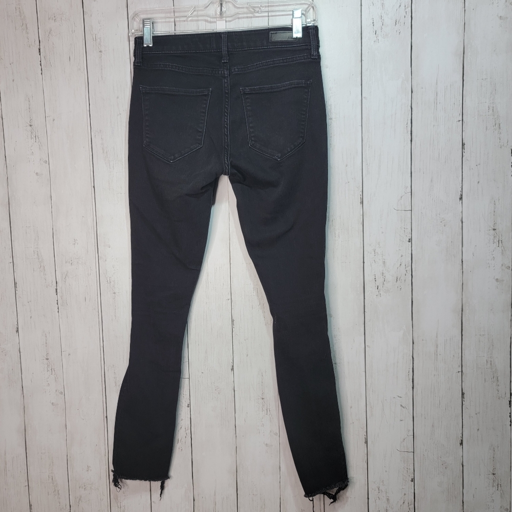 Abercrombie & Fitch Harper Low Rise Super Skinny Jeans Womens 25/0 Short Black. - Picture 6 of 8